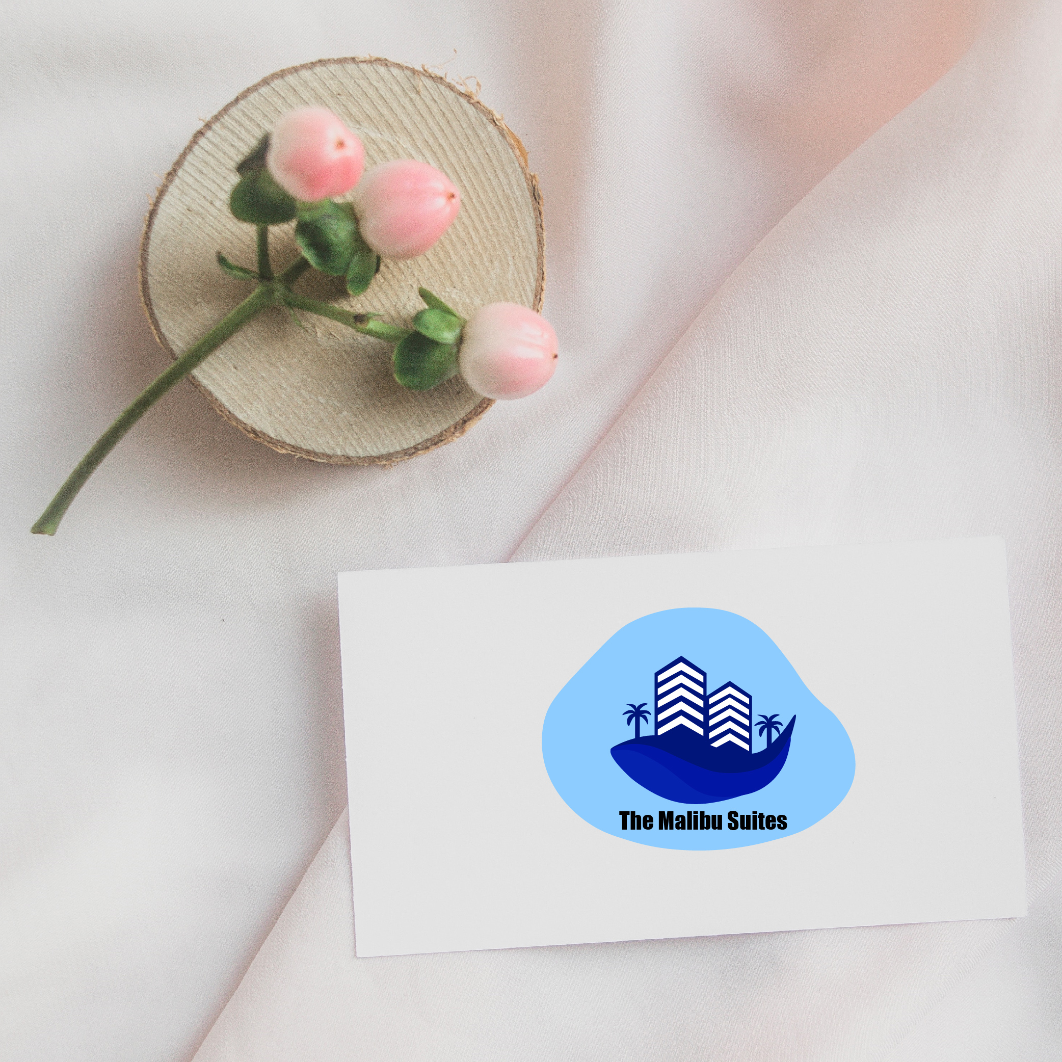 The Malibu Suites Business Card mockup